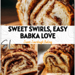 Sliced cinnamon pecan babka bread with visible swirls of cinnamon sugar and crunchy toasted pecans.